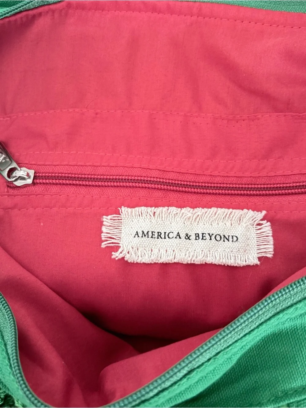 America & Beyond Watermelon Crochet Tote Bag Beaded Granny Square NWT